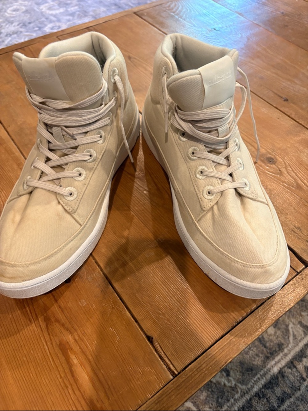 Men's allbirds High-Top Canvas Sneakers in Beige size 11